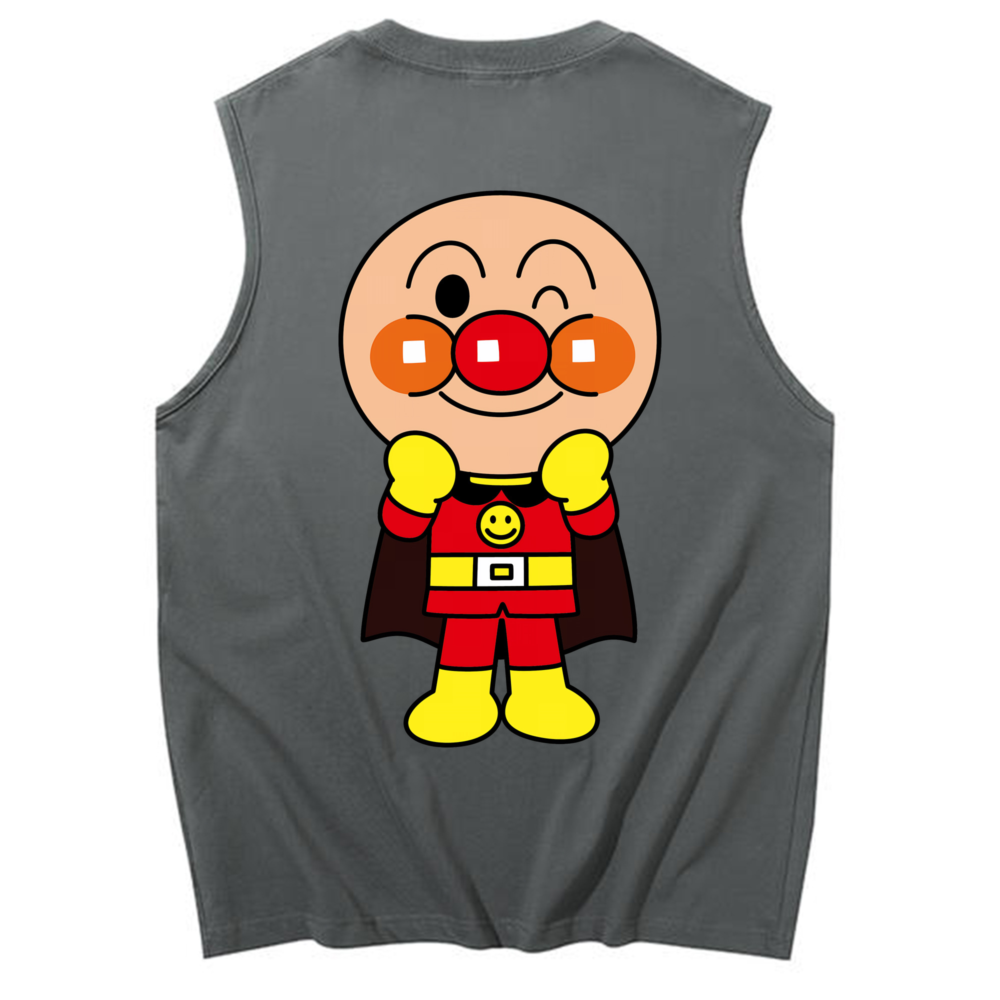 （画像用） アンパンマン Anpanman コットン100％タンクトップ（背面プリント）